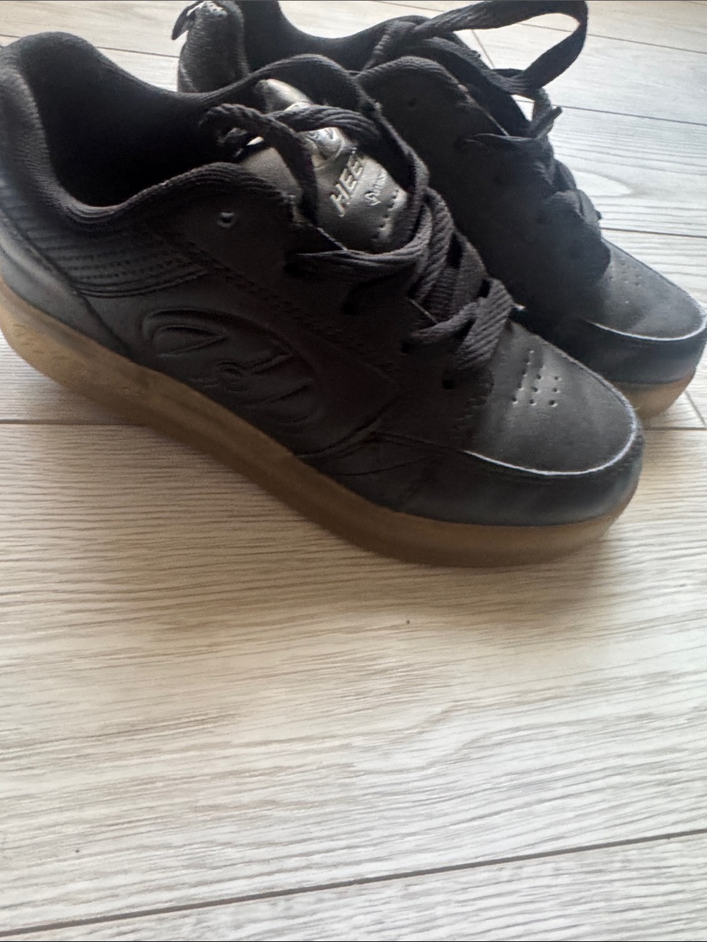 Heelys Kids Black Sneakers with Gum Sole